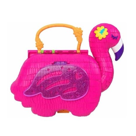 Set de joaca Polly Pocket Flamingo Pinata cu accesorii incluse