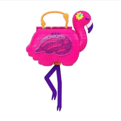 Set de joaca Polly Pocket Flamingo Pinata cu accesorii incluse